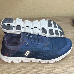 On Running Men's Blue and White Athletic Shoes